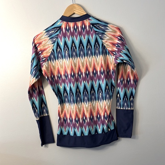 Colorful Geometric Long Sleeve Top from KNOX ROSE-SIZE SMALL - Picture 8 of 10